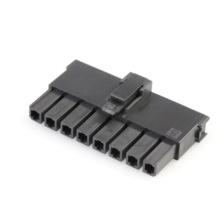 Molex Mega-Fit Tangless Tpa-Capable Receptacle Housing, Single Row, 8 Circuit,  2004561218
